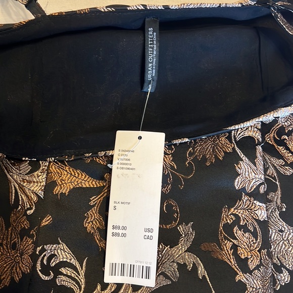 NWT Black Dress with gold details - UO - Picture 4 of 4